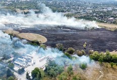 Пожарът е обхванал 20 декара сухи треви и храсти със