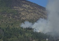 Пет екипа на пожарната служба работят активно за локализиране на