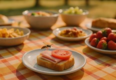 Прости техники превръщат натрапниците в любопитни съседиЛятното слънце подредената маса