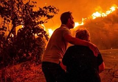 Огнената стихия между Кератея и Анависос унищожи гори тревни площи