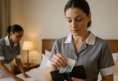 Жените са задържаниДве камериерки са задигнали 1100 лева от хотелска