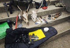 Хижарят на Соколна е хванат с ловни оръжия и трофеи