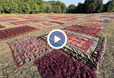 Почти 1000 килима са подредени на местните поляниВ живописното каменно