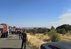 Пожарът обхвана 10 000 декара очакват допълнителна техника за борба