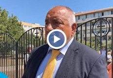 Лидерът на ГЕРБ говори в Айдемир по време на освещаване