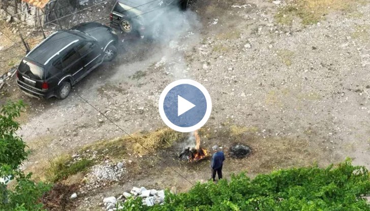 На мъжа е съставен акт за административно нарушение