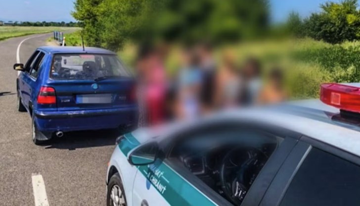 Водачът нямал шофьорска книжка, всички продължили пеша след забраната за движение