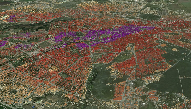 София прегрява: 6°C по-горещо в центъра спрямо периферията