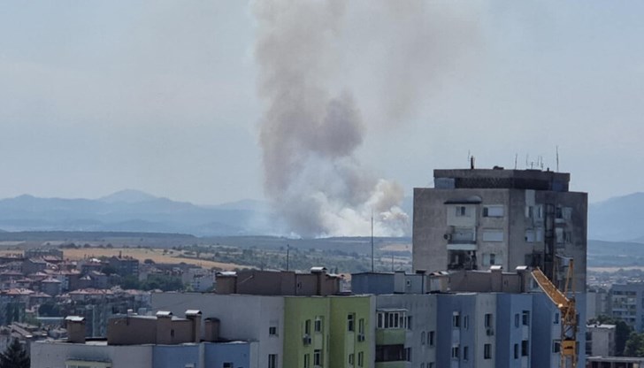 Огънят засяга широколистна гора между селата Въгларово и Тракиец, силният вятър затруднява гасенето Огънят засяга широколистна гора между селата Въгларово и Тракиец, силният вятър затруднява гасенето