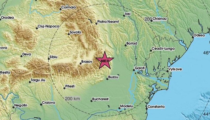 Трусът е регистриран близо до Бузъу на дълбочина 130 километра