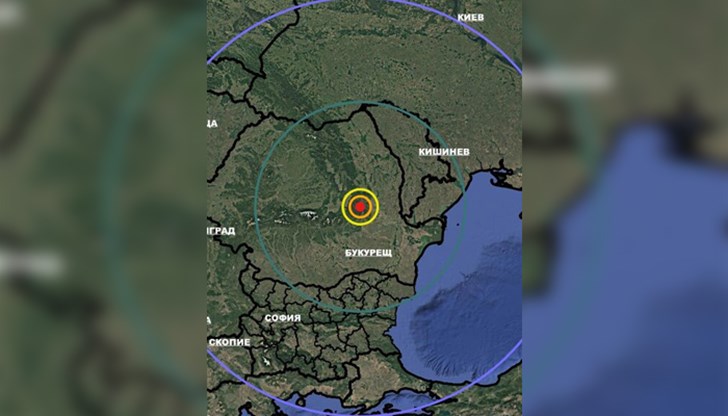 Към момента не е съобщено трусът да е бил усетен в България Към момента не е съобщено трусът да е бил усетен в България