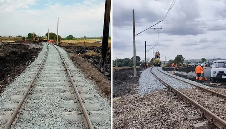Железопътната инфраструктура е напълно ремонтирана след инцидента край село Пясъчево