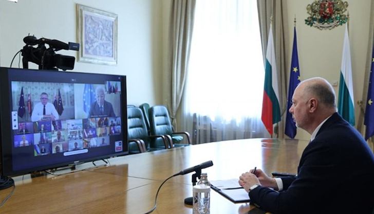 Българският премиер се включи във видеоконферентна среща с европейски лидериМинистър-председателят