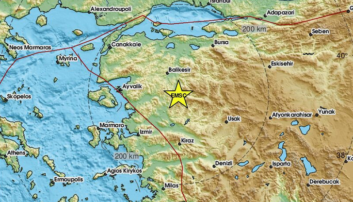 Трусът е регистриран край град Съндъргъ и е усетен в
