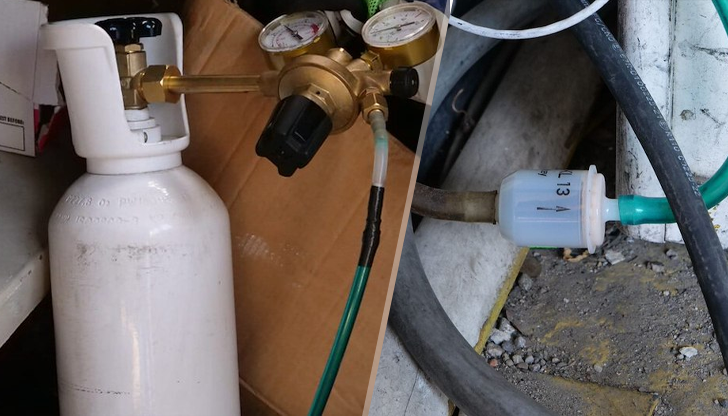 Иззета е газова бутилка и протоколи за над 100 автомобила