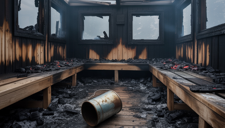 Десет души бяха евакуирани от къщата за гости, причината е