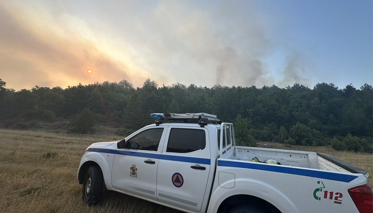 Над 60 човека се борят с новите пламъци над село