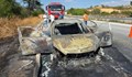 Автомобил изгоря напълно край граничния пункт Капъкуле