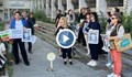 Протест пред Съдебната палата в Плевен преди заседание по делото "Сияна"
