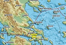 Епицентърът на труса е близо до град Тива на 46