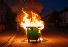 Огънят е възникнал вследствие на човешка небрежностПластмасови контейнери за разделно