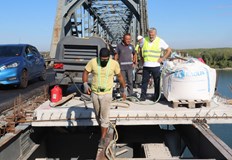 Областният управител Драгомир Драганов инспектира ремонтните дейности на съоръжениетоБългарската страна