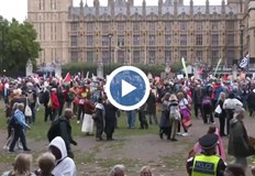 Десетки протестиращи се събраха пред двореца Уиндзор а полицията задържа