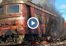 Инцидентът предизвика 4 часово закъснение на композициятаПожар избухна днес преди обед