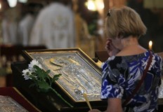 Според преданието Мария била отгледана в Йерусалимския храм от тригодишна