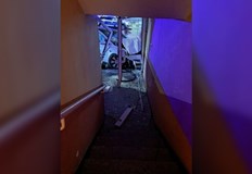 Катастрофата се е разминала само с материални щетиЛек автомобил се