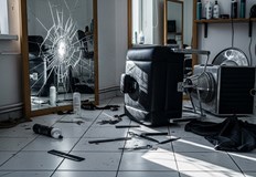 Младият мъж нахлул в обекта обиждал и блъскал служителка пред