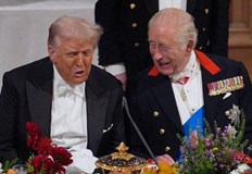 Тръмп и крал Чарлз обсъдиха войните по света в замъка