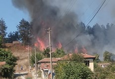 Кметът Пламен Чернев Опасността за домовете на хората отминаСериозен пожар