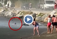 Силният въздушен поток от двигателите на самолета създаде опасна ситуация