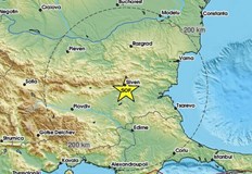 Трусът е отчетен в 02 48 часа българско времеСлабо земетресение с