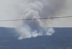 Четири противопожарни екипа се борят с пламъцитеПожар бушува в местността