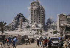 Министър Кац публикува видео с надпис Продължаваме след разрушаването на