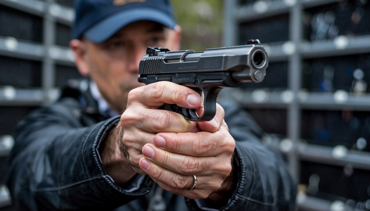 Пенсионерът е задържан за 72 часа, оръжието му не е регистрирано Пенсионерът е задържан за 72 часа, оръжието му не е регистрирано