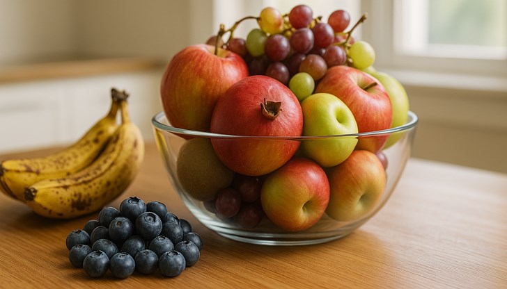 Боровинките заемат първо място в класацията, а презрелите банани може да причинят проблеми с храносмилането