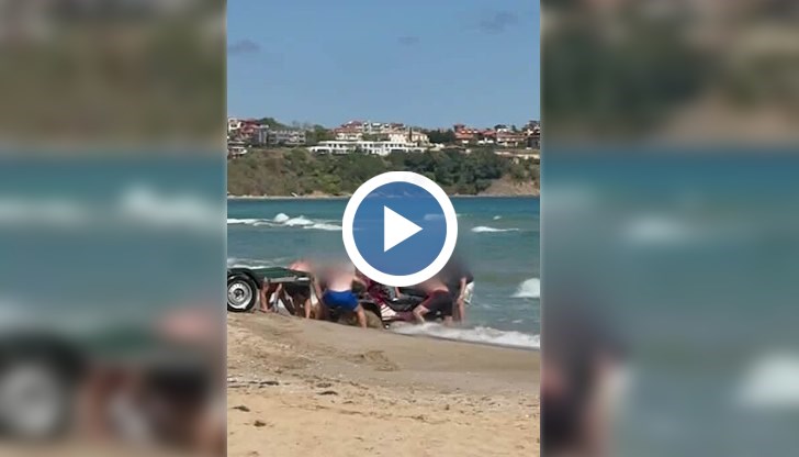 Собственикът: Машината потъна в пясъка при опит за изтегляне на джет за зазимяване