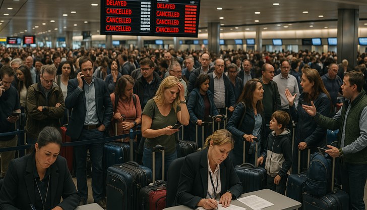 Системите за регистрация на пътници спряха да функционират, наложи се ръчна обработка