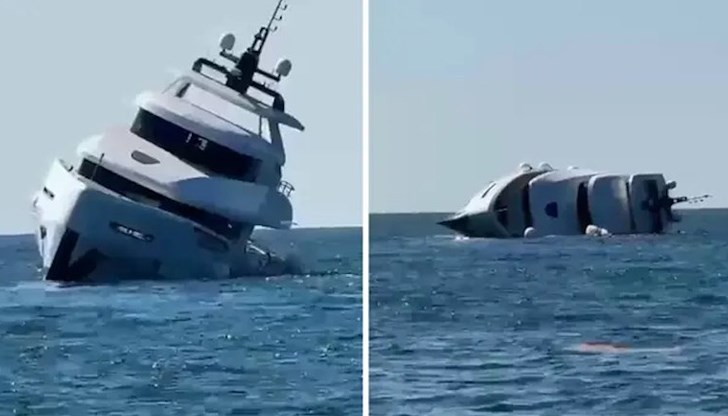 Нова яхта за 900 хиляди евро потъна при първото пускане във водата Нова яхта за 900 хиляди евро потъна при първото пускане във водата