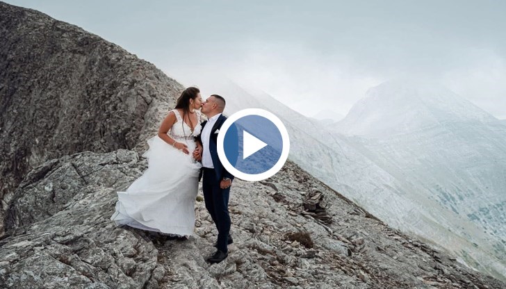 Бури и градушка не спряха екстремната сватбена фотосесия
