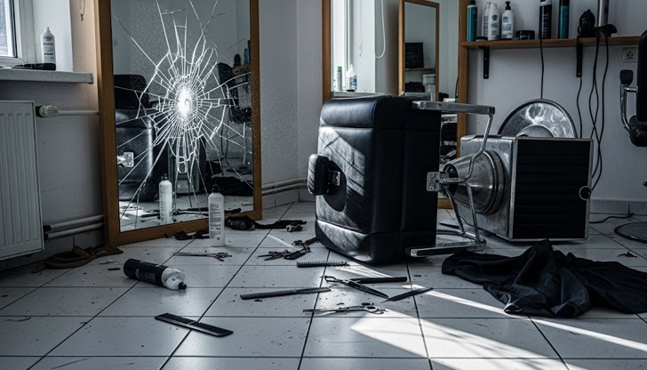 Младият мъж нахлул в обекта, обиждал и блъскал служителка пред очите на клиенти