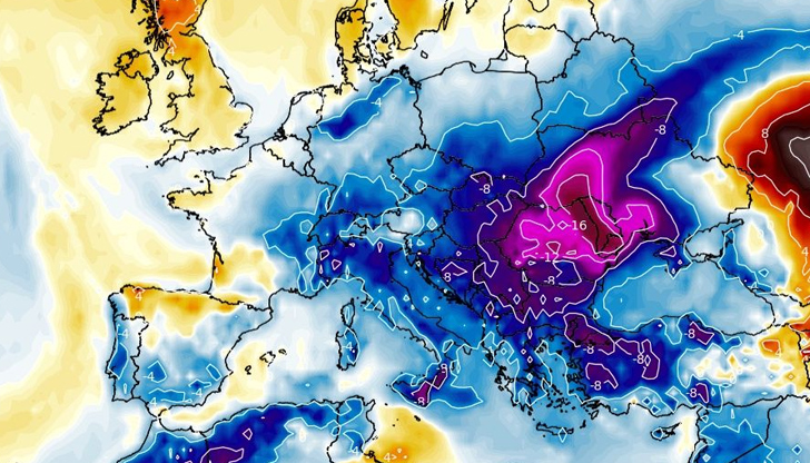 Американският модел GFS предвижда рязко застудяванеПротиворечиви метеорологични прогнози създават несигурност