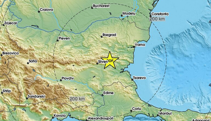 Трусът е регистриран тази сутрин в 09:01 часа на дълбочина