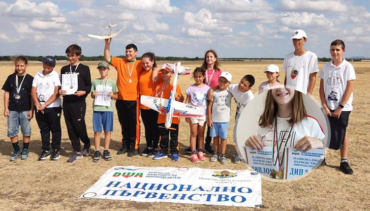 Магдалена Цолева триумфира в клас F5J-J радиоуправляем планер и спечели