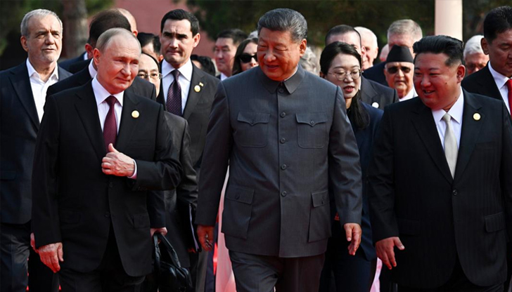 Разговорът между двамата лидери се случи по време на военен