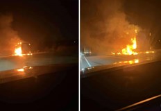 Няма пострадали движението по международния път не е затвореноТоварен автомобил