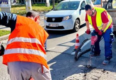 Асфалтират паркинги и тротоари в зоната между Борисова Видин и